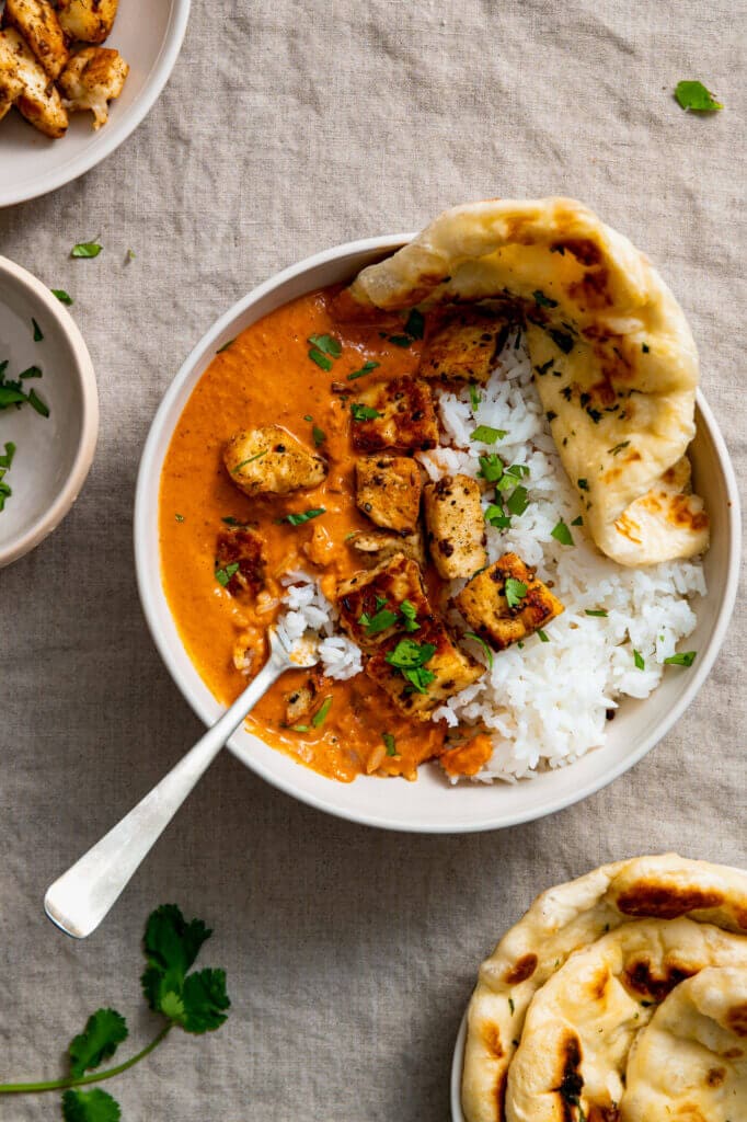 Butter halloumi curry