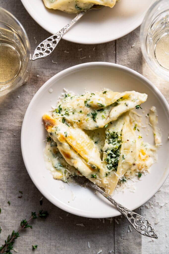 4 kazen gevulde pastaschelpen