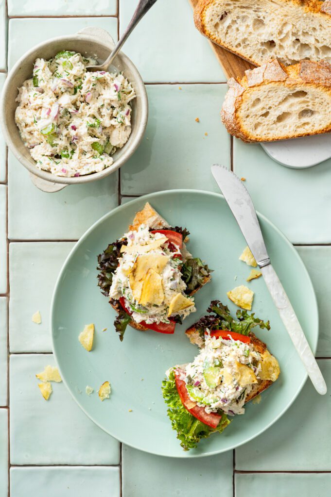 Kipsalade voor op brood