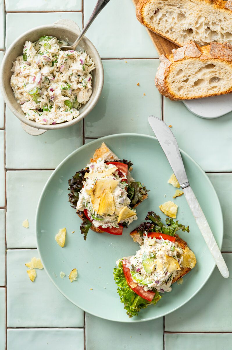 Kipsalade voor op brood